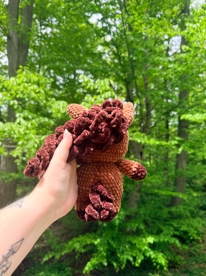 Brown Horse Crochet Plush