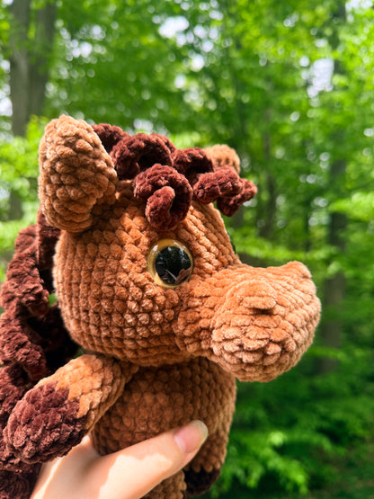 Brown Horse Crochet Plush