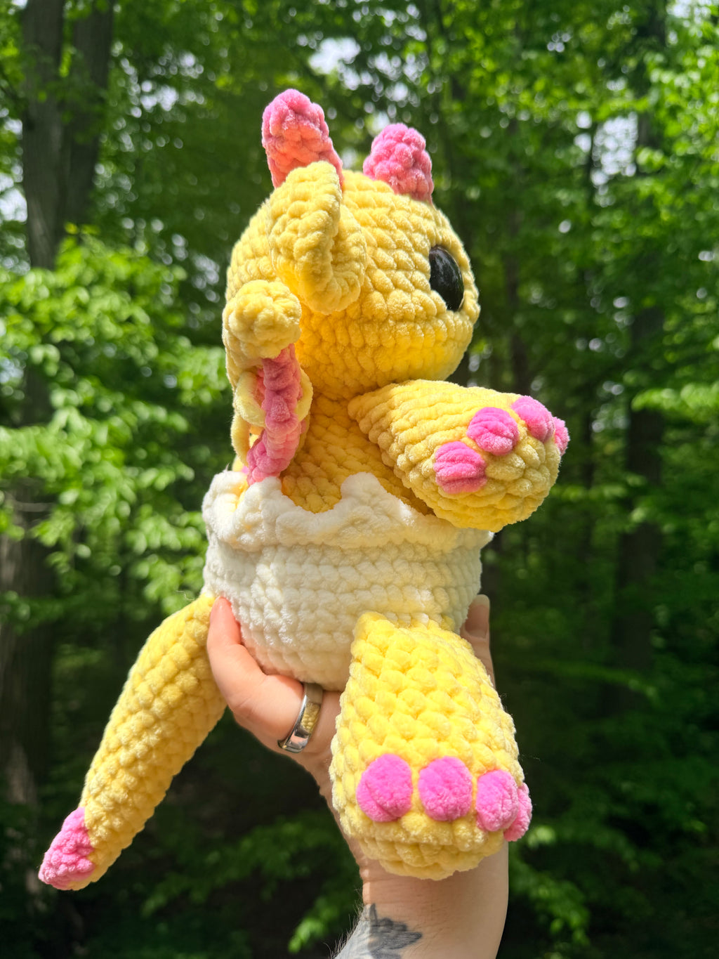 Egg Dragon Crochet Plush – Large