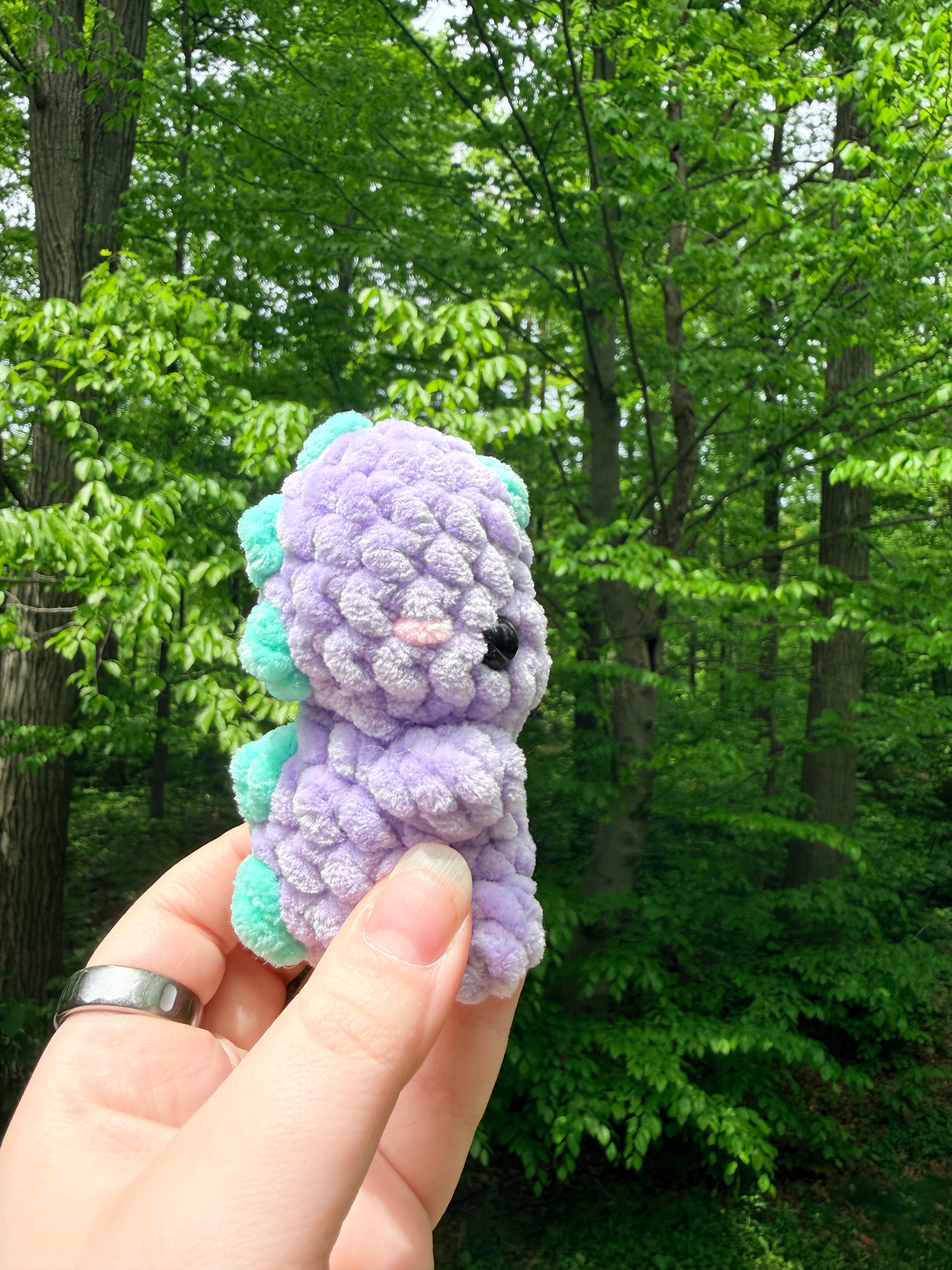 Dino Hatchling Crochet Plush – T-Rex