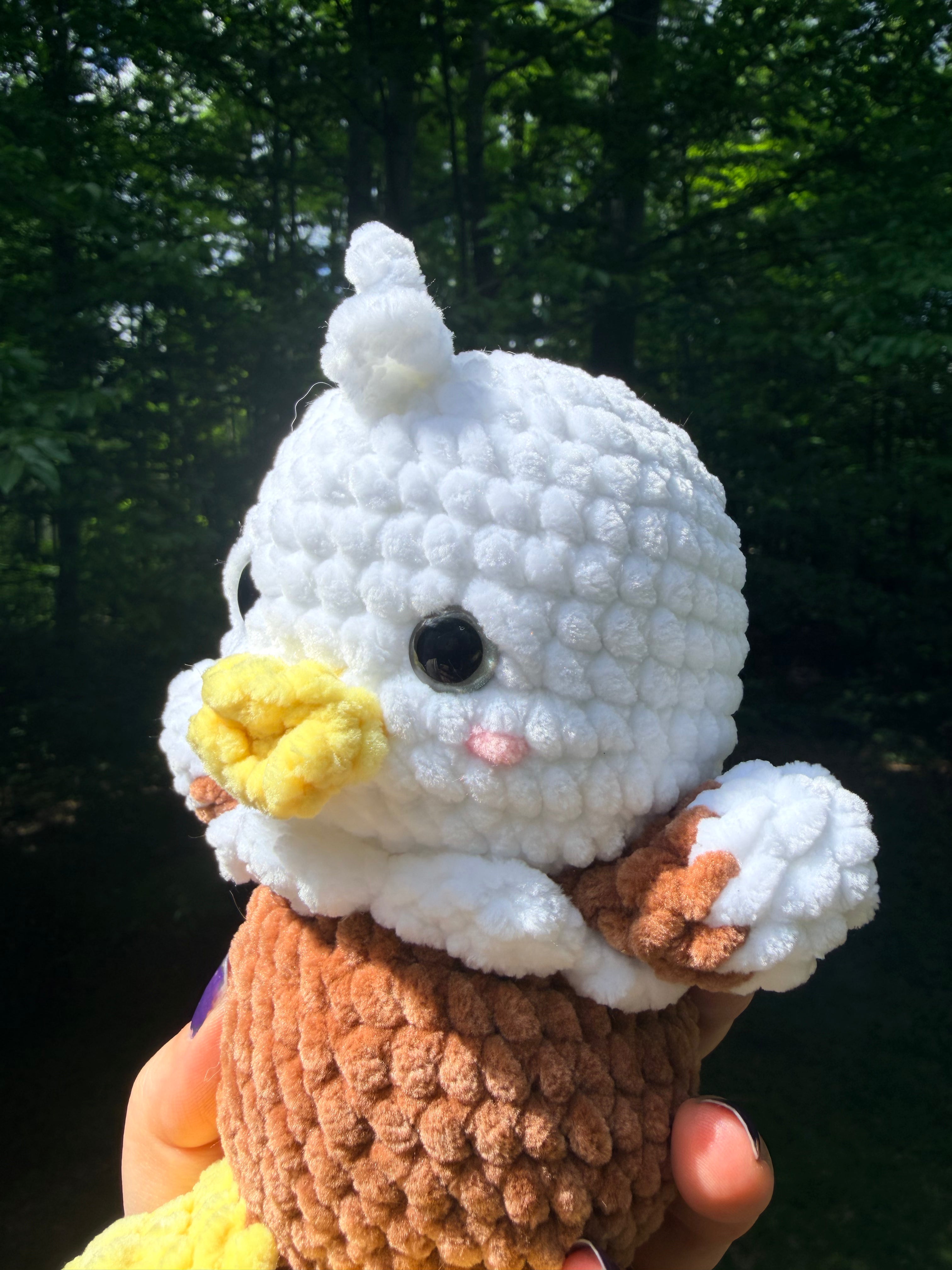 Baby Eagle Crochet Plushie